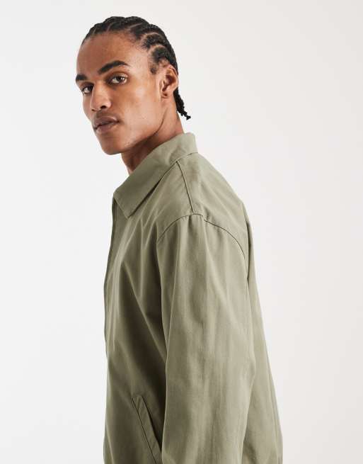 ASOS DESIGN – Bawełniana kurtka Harrington w kolorze khaki, 4 z 5