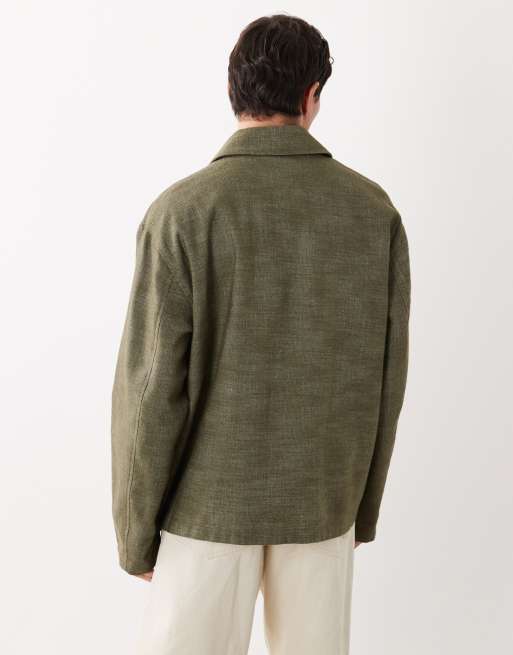 ASOS DESIGN – Bawełniana kurtka typu worker w kolorze khaki, 2 z 5