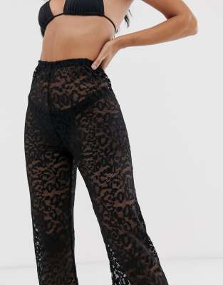 beach flare trousers
