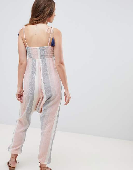 Pastel 2024 striped jumpsuit