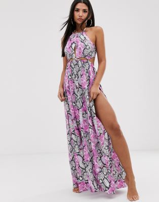 pastel purple maxi dress