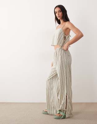 Asos Design Beach Pants In Neutral