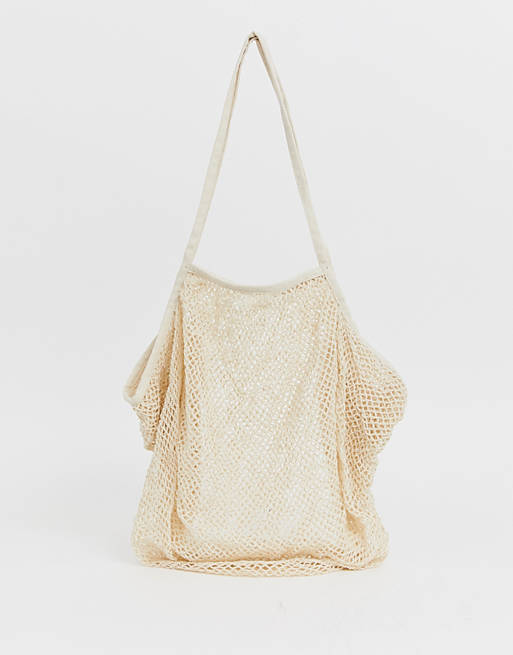 ASOS DESIGN beach string shopper bag