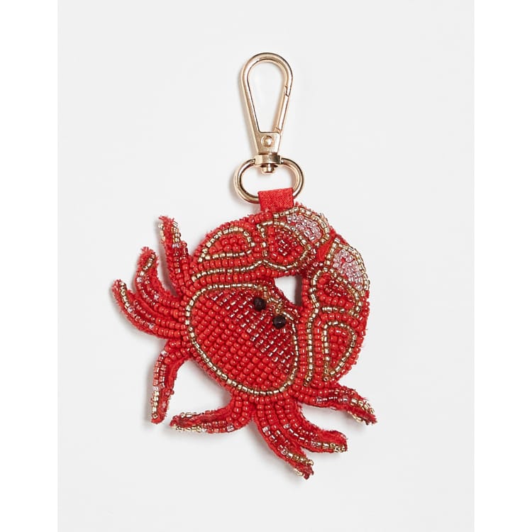 Red Crystal Cherry Lobster Clasp Charm - Jewelry Making Pendant With Pouch Bag