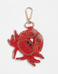 [ASOS DESIGN] ASOS DESIGN beaded crab bag charm in red No Size RED