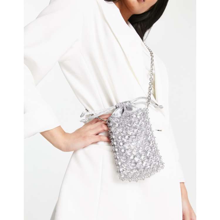 Silver bag asos sale