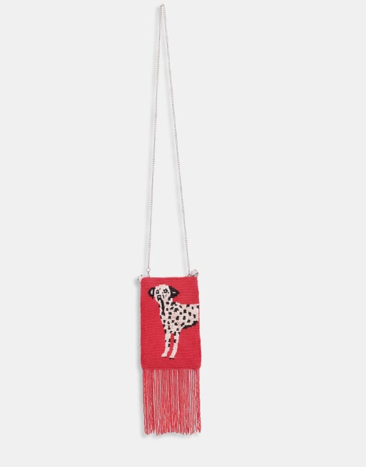 ASOS DESIGN beaded dalmatian clutch bag, 5 of 8