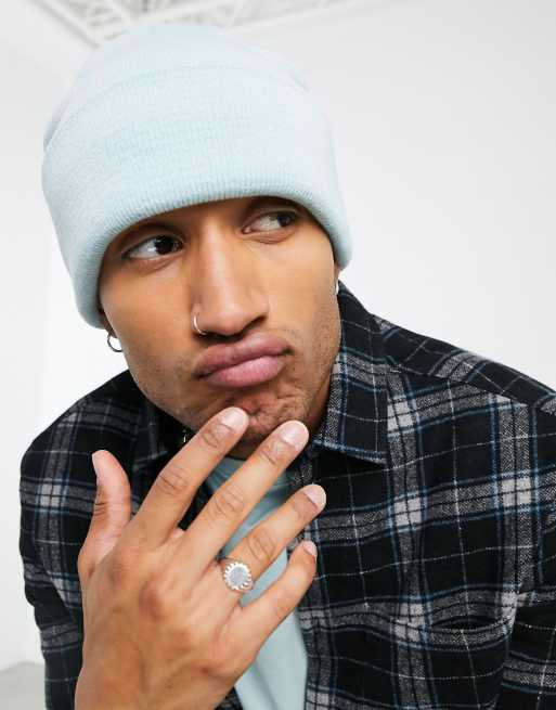 ASOS DESIGN - Beanie in lichtblauw