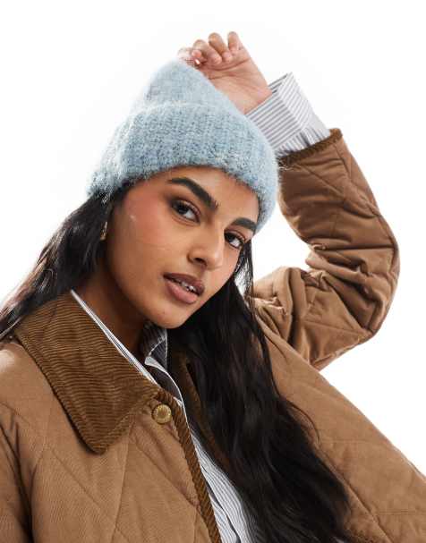 ASOS DESIGN - Beanie van wolmix in zeeschuimgroen - view 1