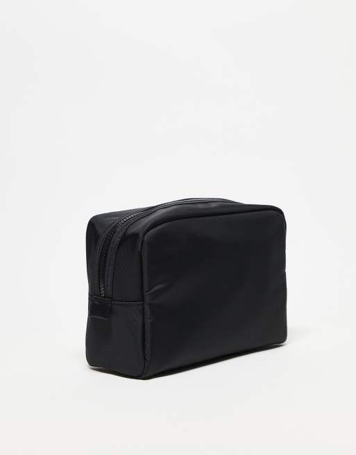 ASOS DESIGN - Beauty-case di medie dimensioni in nylon nero, 3 di 3