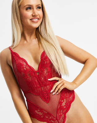 lace and mesh bodysuit