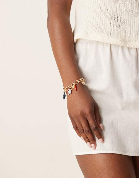 ASOS DESIGN - Bedelarmband in goudkleur - view 1