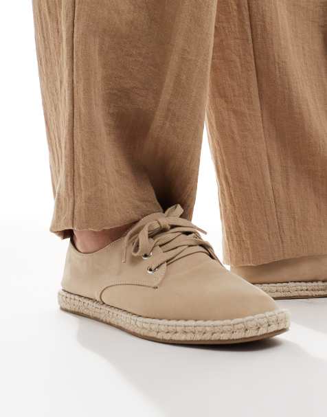 ASOS DESIGN – Beiga espadrillos med snörning - view 1
