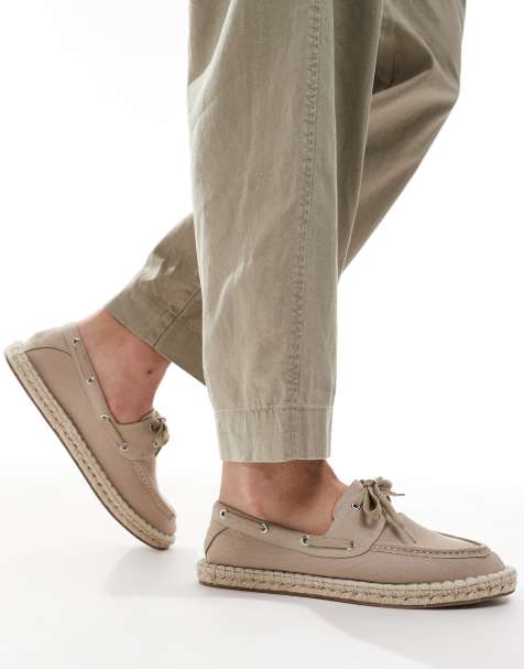 ASOS DESIGN – Beiga seglarskor i espadrill-stil - view 1