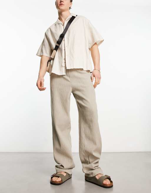 ASOS DESIGN - Beige afslappede bukser, 4 af 4