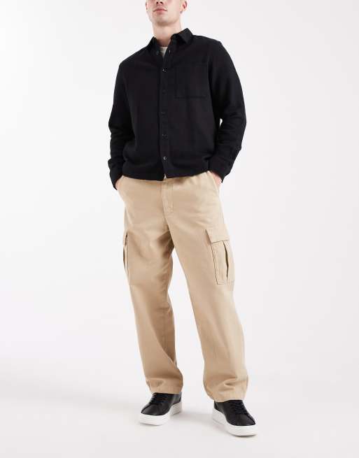 ASOS DESIGN - Beige afslappede cargobukser med indsnævrede ben, 2 af 5