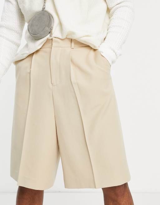 ASOS DESIGN - Beige bermudashorts, 3 af 4