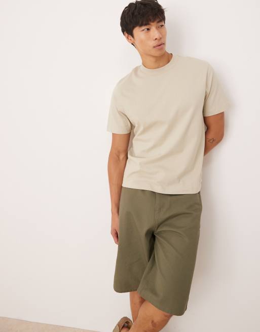 ASOS DESIGN – Beige, boxig t-shirt med astrologitryck, 4 av 4