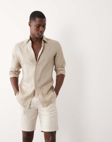 ASOS DESIGN - Beige chinoshorts i skinny fit - view 1