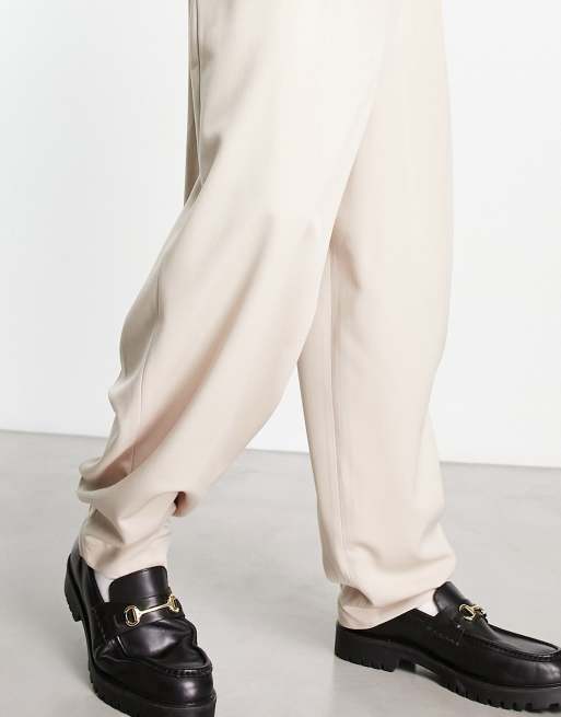 ASOS DESIGN - Beige elegante ballonbukser, 4 af 4