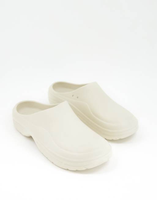 ASOS DESIGN - Beige formstøbte træsko