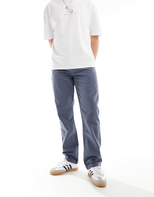 ASOS DESIGN - Beige forvaskede chinos med lige ben