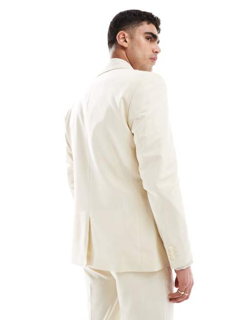 ASOS DESIGN - Beige habitjakke i regular fit, 2 af 5