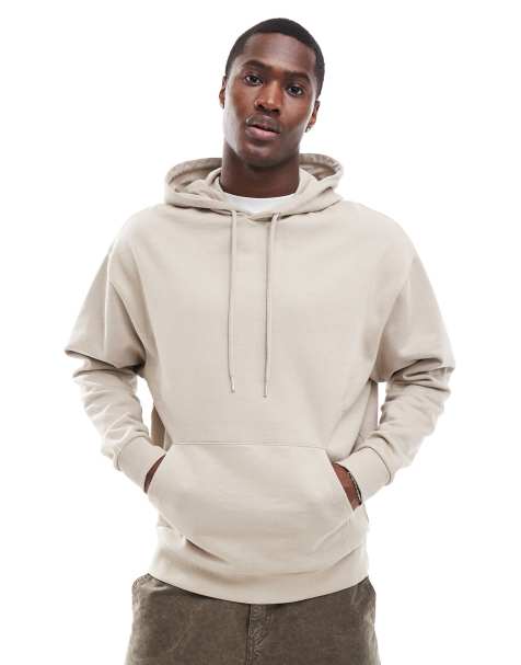 ASOS DESIGN – Beige hoodie i oversize - view 1