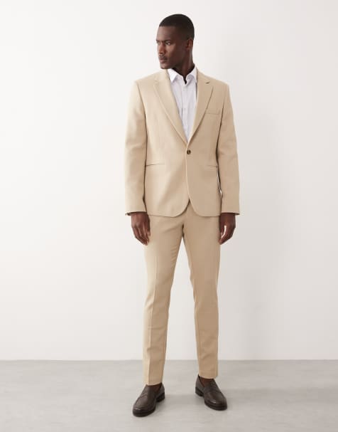 ASOS DESIGN - Beige jakkesæt i skinny fit - view 1