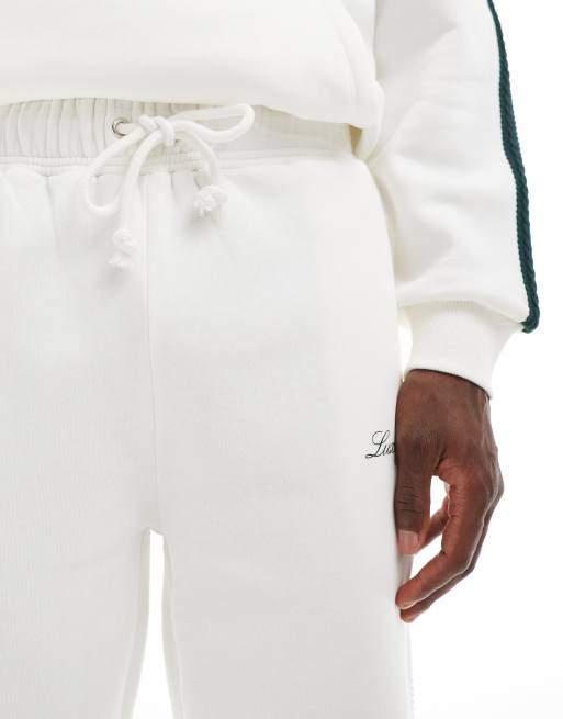 ASOS DESIGN - Beige joggingbukser med brede ben, print og sidestribe, 5 af 5