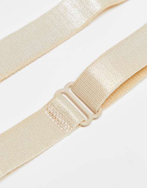 ASOS DESIGN – Beige justeringsband till BH för plagg med låg rygg, 3 av 4