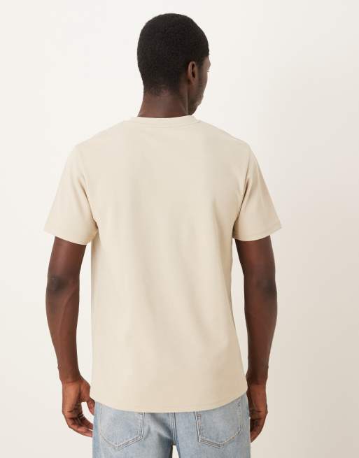ASOS DESIGN – Beige, kraftig t-shirt i regular fit med mjuk känsla, 3 av 5