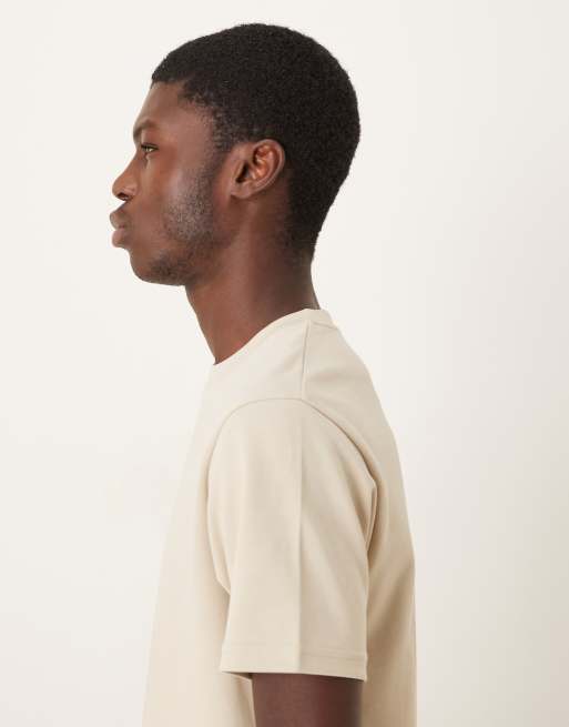 ASOS DESIGN – Beige, kraftig t-shirt i regular fit med mjuk känsla, 4 av 5