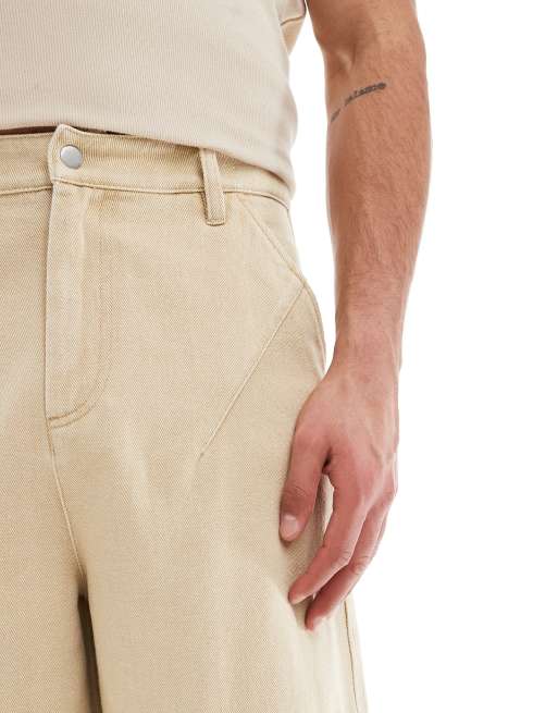 ASOS DESIGN – Beige, långa shorts, 4 av 5