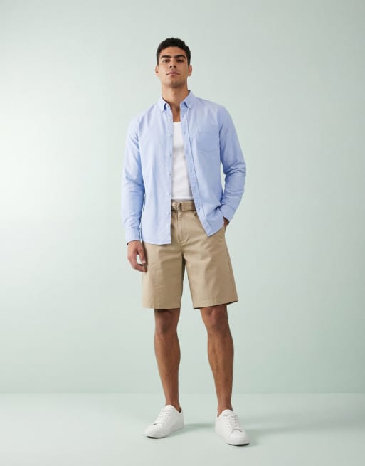 ASOS DESIGN - Beige lange jorts - Del af sæt, 10 af 12