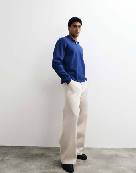 ASOS DESIGN - Beige løstsiddende chinos - view 1