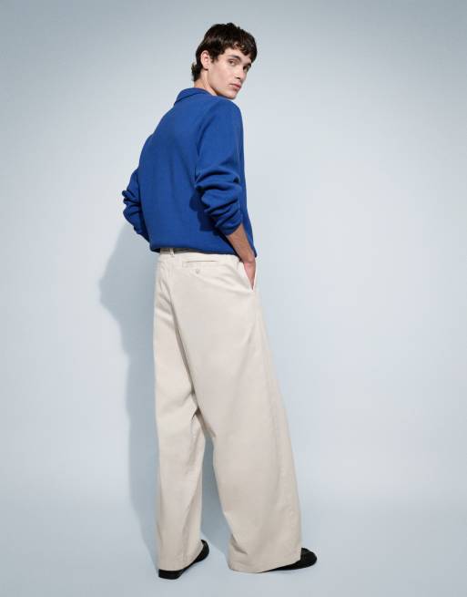 ASOS DESIGN - Beige løstsiddende chinos, 4 af 9