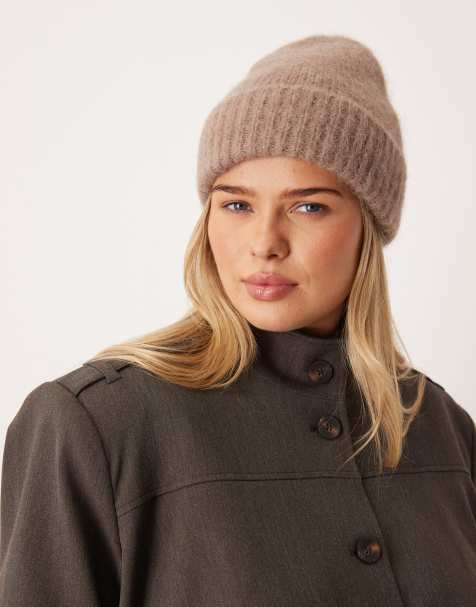 ASOS DESIGN – Beige mössa i alpackaull - view 1