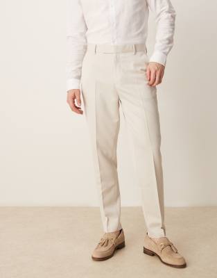 ASOS DESIGN - Beige og elegante bukser i tapered fit - view 1