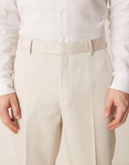 ASOS DESIGN - Beige og elegante bukser i tapered fit, 3 af 5