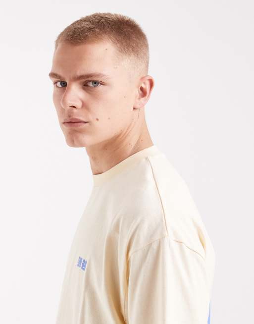 ASOS DESIGN - Beige oversized T-shirt med Kyoto-tekstprint med ballondesign, 4 af 5