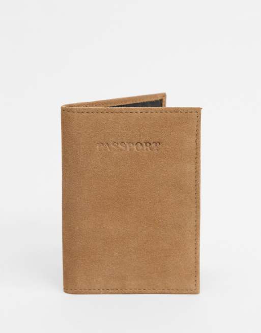 ASOS DESIGN – Beige passfodral i mocka
