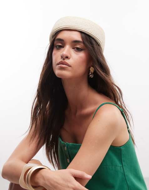 ASOS DESIGN – Beige pillerburkshatt i strå - view 1