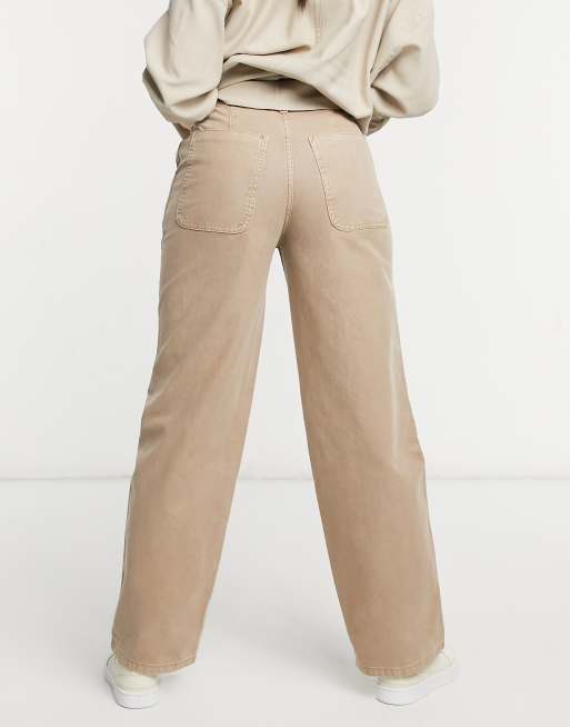 ASOS DESIGN – Beige, pösiga chinos, 2 av 4
