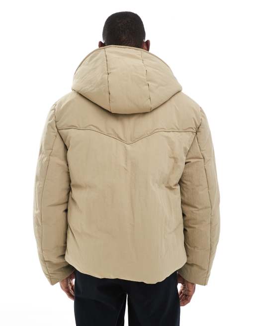 ASOS DESIGN – Beige pufferjacka, 4 av 5