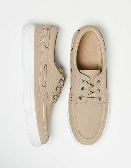 ASOS DESIGN - Beige sejlersko med snøre, 2 af 4