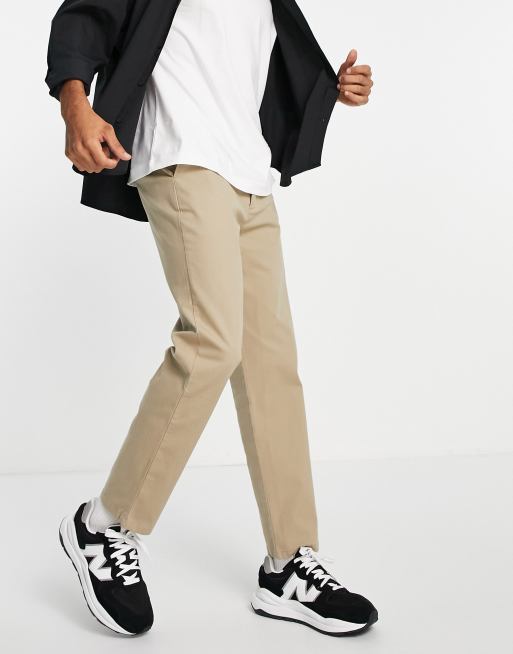 ASOS DESIGN - Beige skaterchinos i afslappet pasform