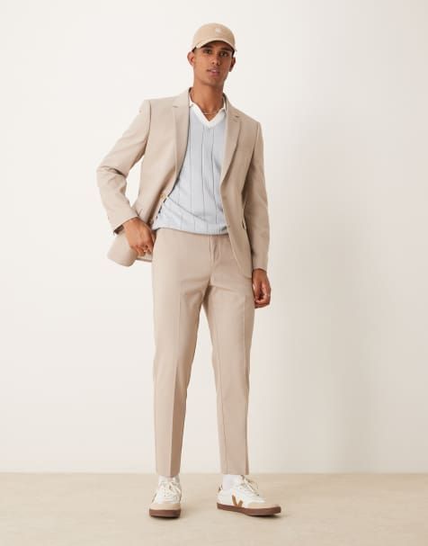 ASOS DESIGN - Beige slim-jakkesæt - view 1