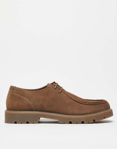 ASOS DESIGN - Beige snøresko i nubuck - view 1