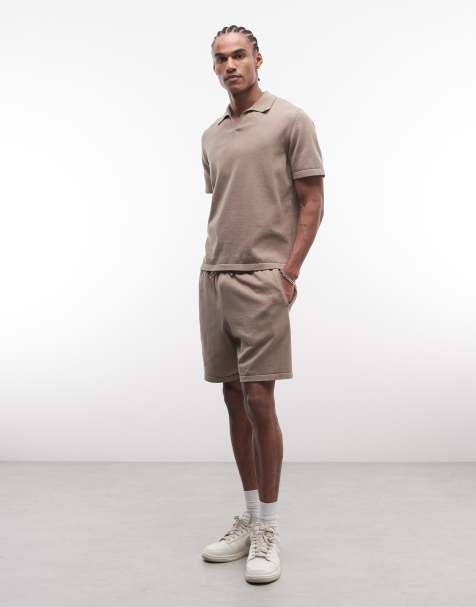 ASOS DESIGN – Beige, stickat set - view 1